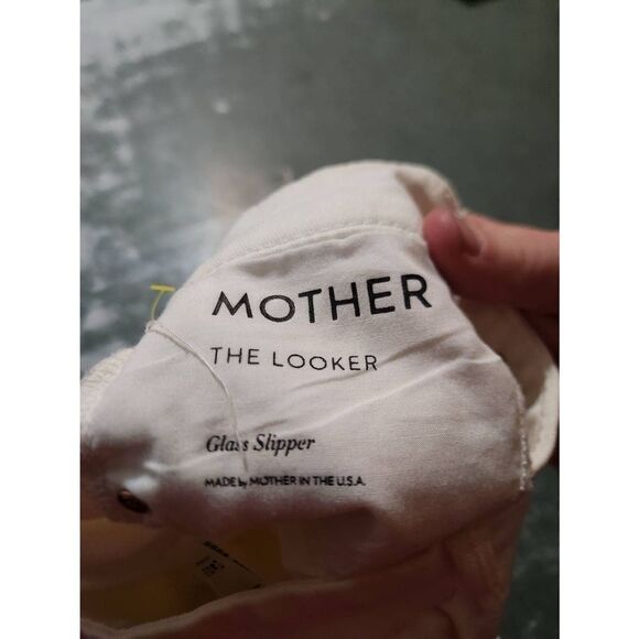 MOTHER The Looker Jeans, Glass Slipper white sz 24 - Picture 5 of 7
